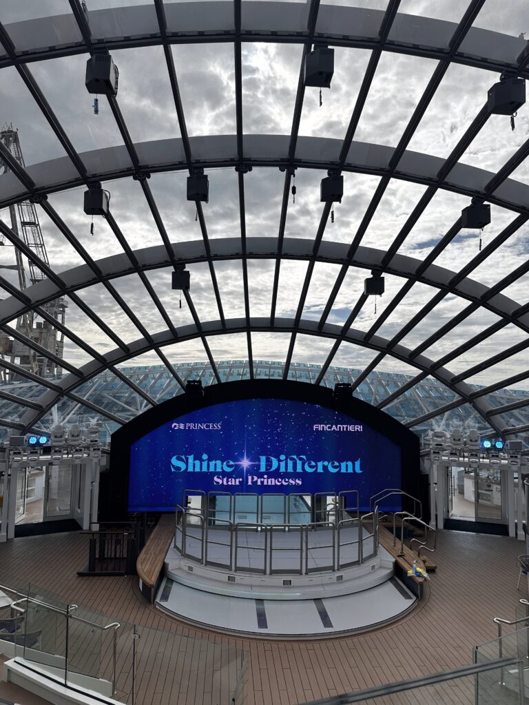 The Dome aboard Sun Princess, the signature venue of Princess Cruises’ Sphere Class