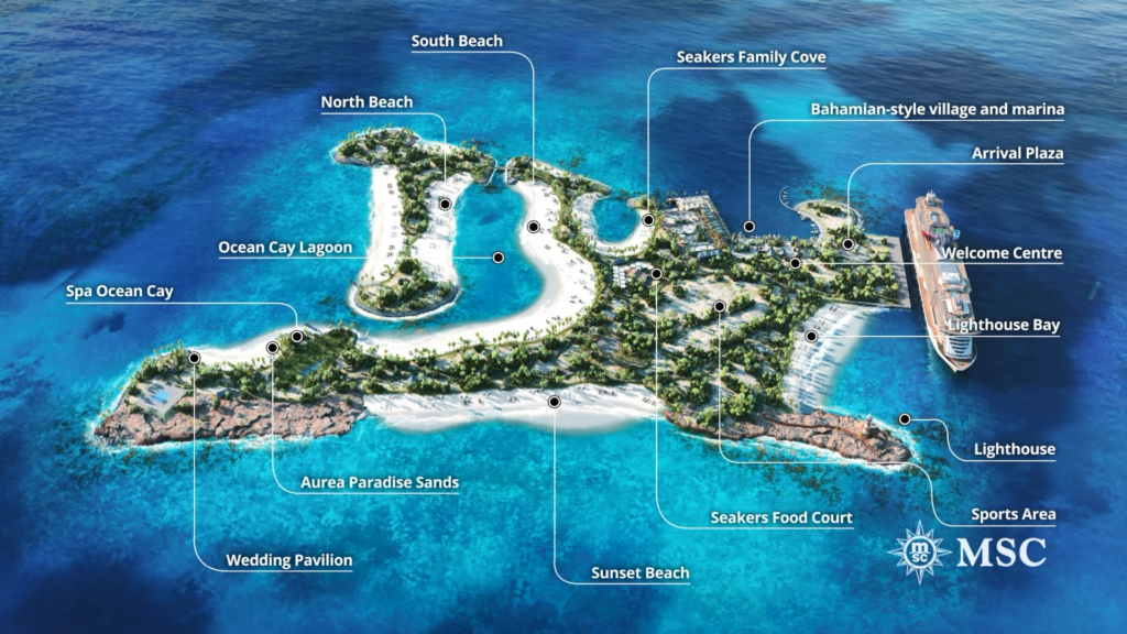 Ocean Cay MSC Marine Reserve Map