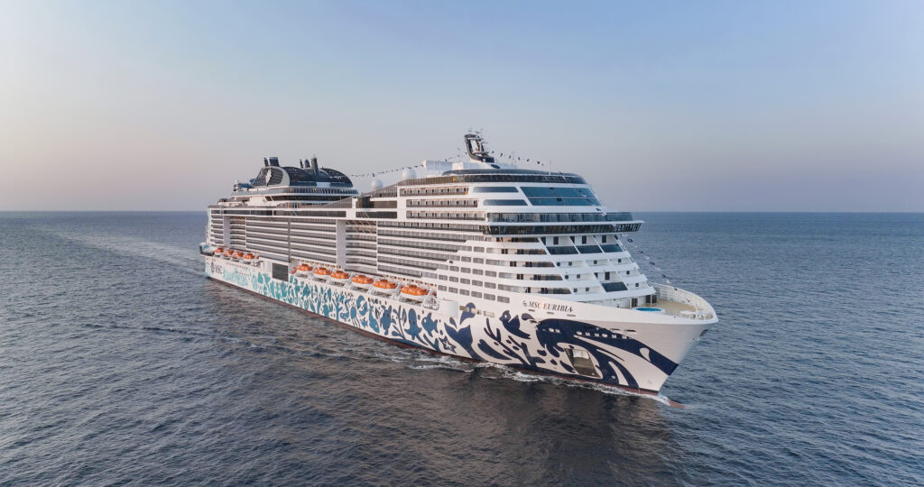 MSC Euribia sailing toward the Canary Islands for winter 2027-28