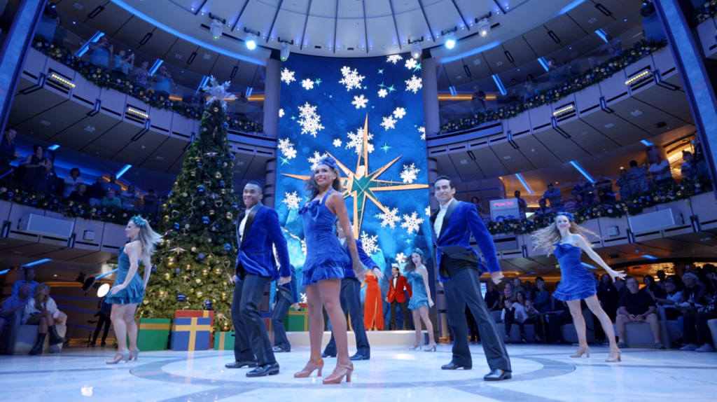 Princess Cruises Holidays at Sea 2026 onboard holiday celebration