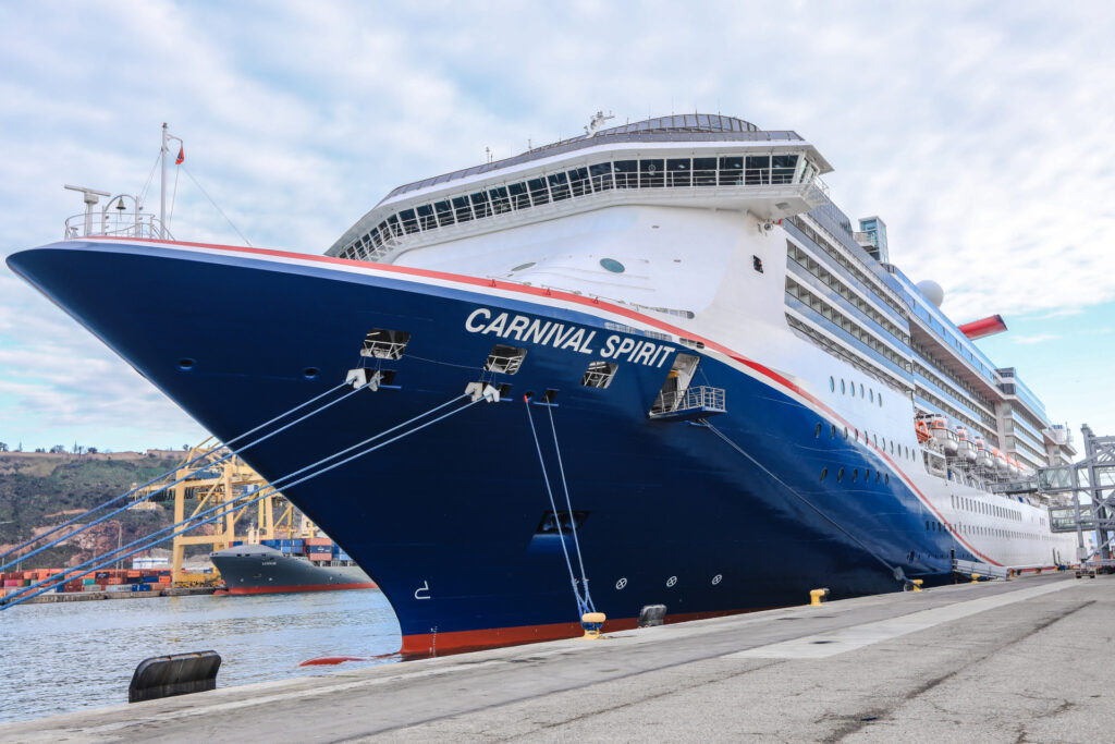 Carnival Spirit cruise ship at sea