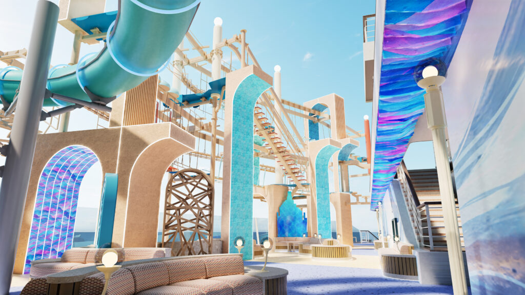 Norwegian Bella Ocean Heights multi-level outdoor adventure area