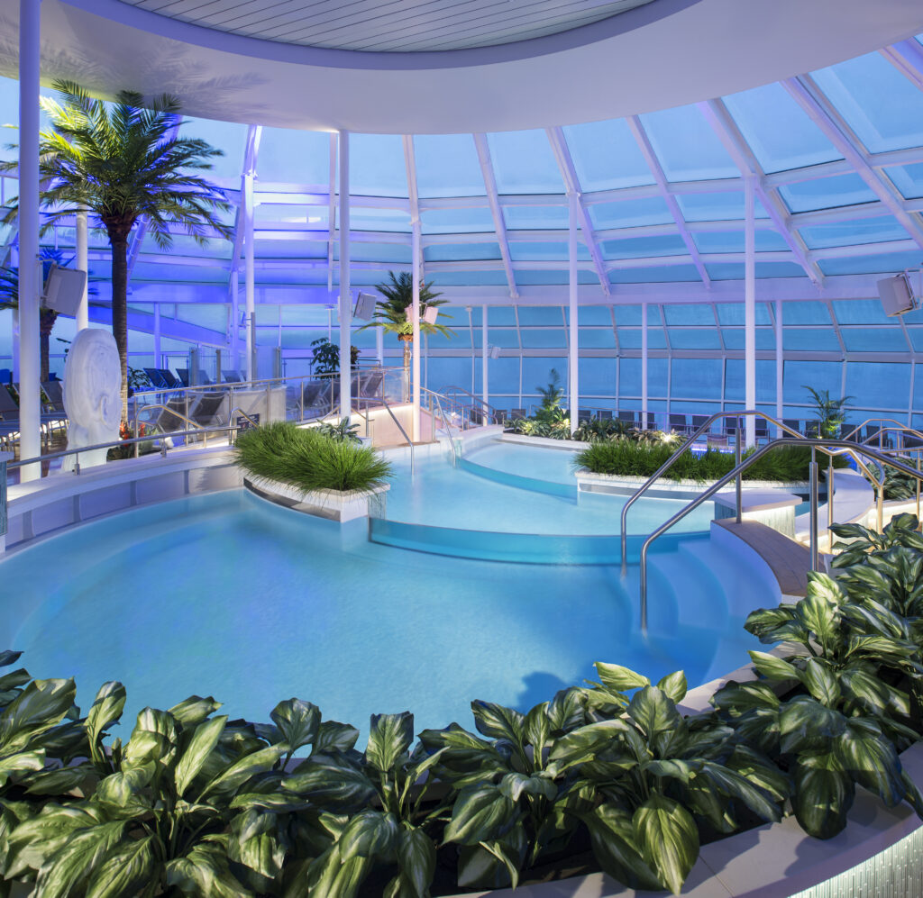 Indoor Solarium pool aboard Quantum of the Seas