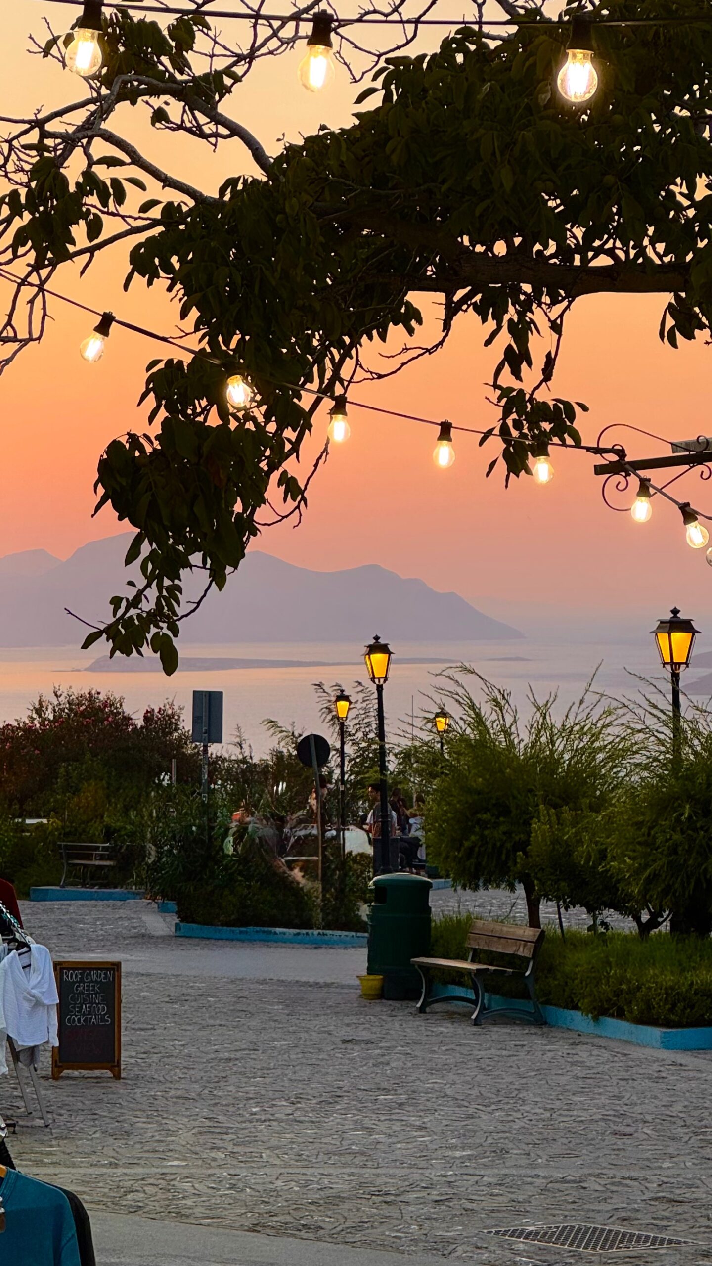 Sunset view from Zia village in Kos Greece